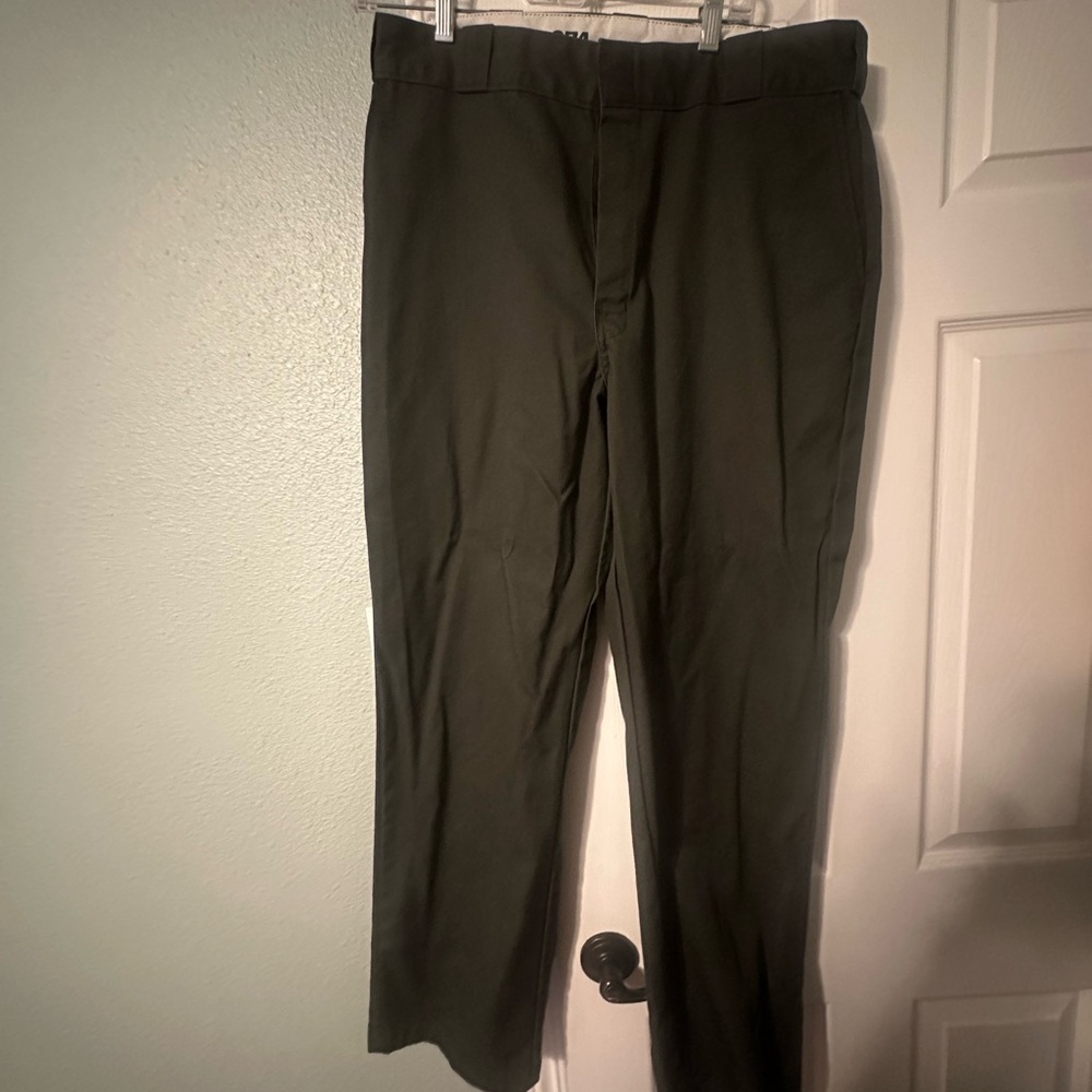 Men's Olive Green Dickies 874 pants 36x32